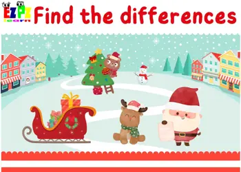Find the differences Christmas activity 2